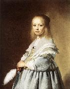 VERSPRONCK, Jan Cornelisz Girl in a Blue Dress wer Spain oil painting artist